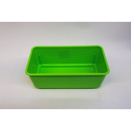 Jardinera Plastico 24.5x12.5x10h cm verde